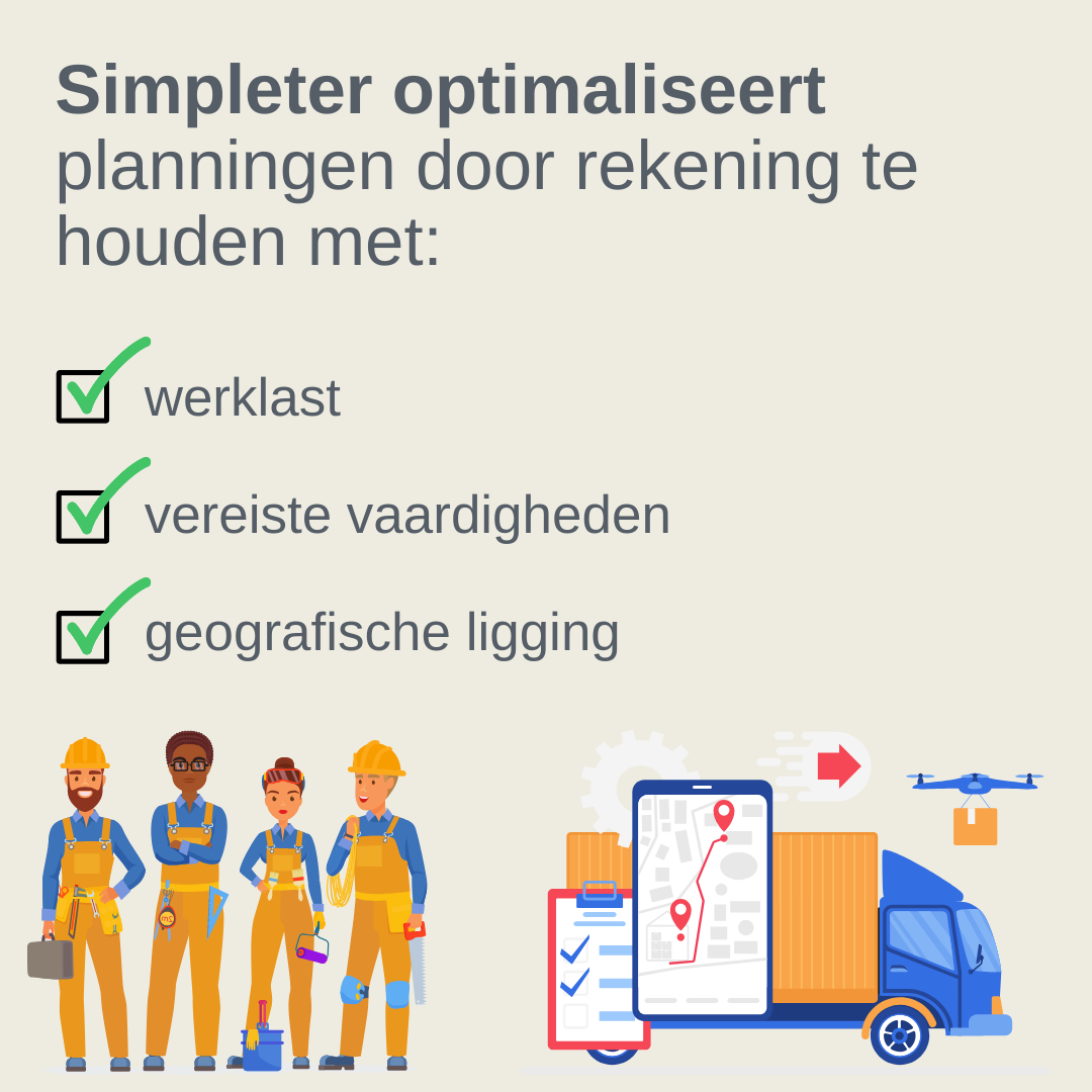 Optimalisatie planning